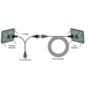 Lenco Flybridge Kit f/LED Indicator Tactile Switch 10' Shielded Wire Harness