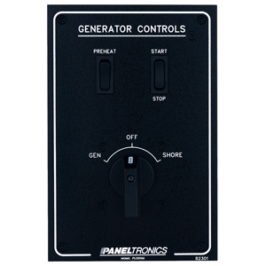 Paneltronics Generator/Shore Single Source Selector Panel