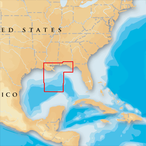 Navionics Platinum Plus Gulf of Mexico Central on CF