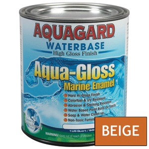 Aquagard Aqua Gloss Waterbased Enamel - 1Qt - Beige