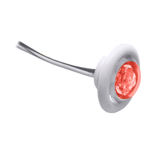 Innovative Lighting LED Bulkhead/Livewell Light &quot;The Shortie&quot; Red LED w/ White Grommet