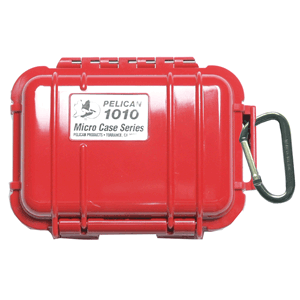 Pelican 1010 Micro Case w/Solid Lid - Red
