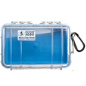 Pelican 1050 Micro Case w/Clear Case - Blue