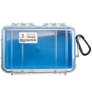 Pelican 1040 Micro Case w/Clear Lid - Blue