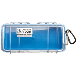 Pelican 1030 Micro Case w/Clear Lid - Blue