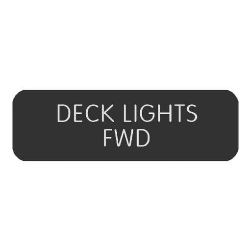 Blue SeaLarge Format Label - "Deck Lights FWD" [8063-0126]