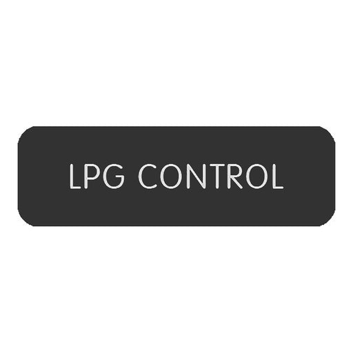 Blue SeaLarge Format Label - "LPG Control" [8063-0306]