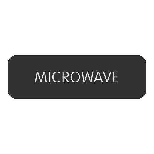 Blue SeaLarge Format Label - "Microwave" [8063-0318]