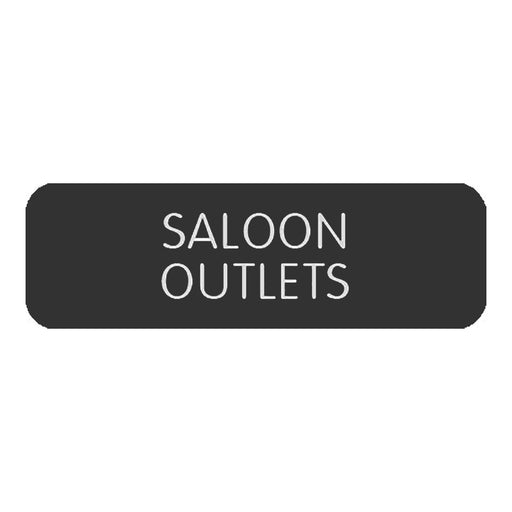 Blue Sea Large Format Label - "Saloon Outlets" [8063-0368]