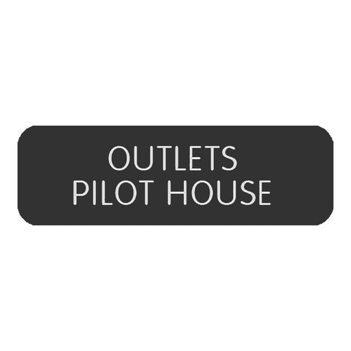 Blue SeaLarge Format Label - "Outlets Pilothouse" [8063-0504]