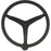 Uflex - V46 - 13.5" Stainless Steel Steering Wheel w/Speed Knob - Black [V46B]