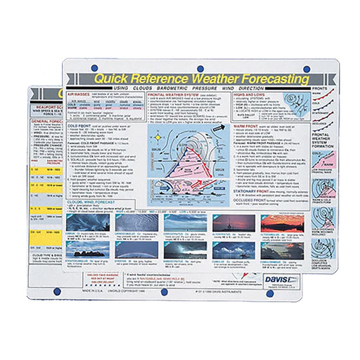 Davis Quick Reference Weather Forecasting Card [131]