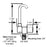 Scandvik Ceramic Family Tap wFolding Spout  Chrome Finish 10180P