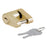 CURT Coupler Lock - 1/4" Pin - 3/4" Latch Span - Padlock - Brass-Plated [23022]