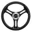 Schmitt Marine Torcello 14" Wheel - 03 Series - Polyurethane Wheel w/Chrome Spoke Inserts  Cap - Black Brushed Spokes - 3/4" - Retail Packaging [PU031104-12R]