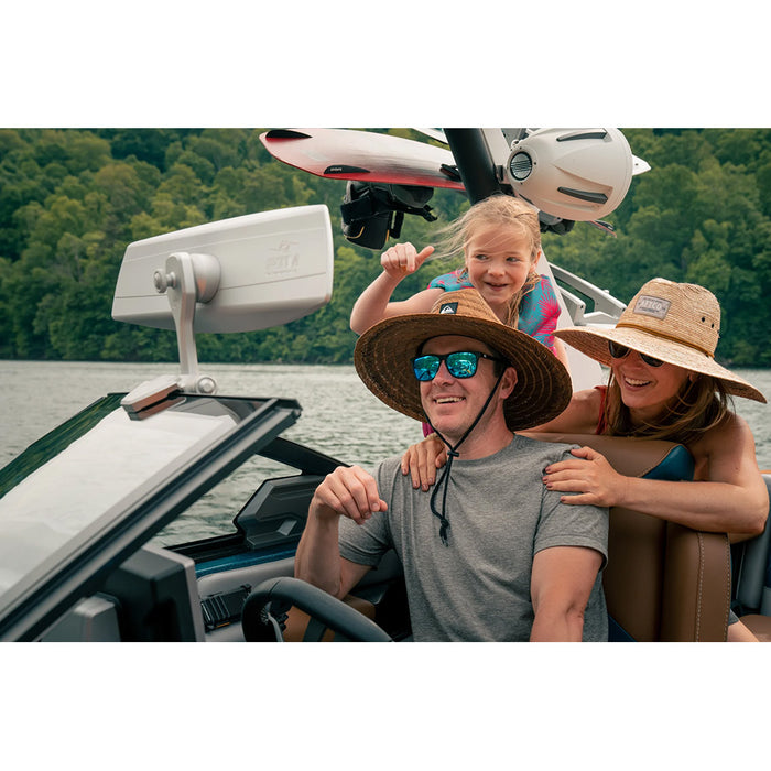 PTM Watersports VR140 Elite Mirror  6 x 20  140 Degree View  Black P12848100TEBBK