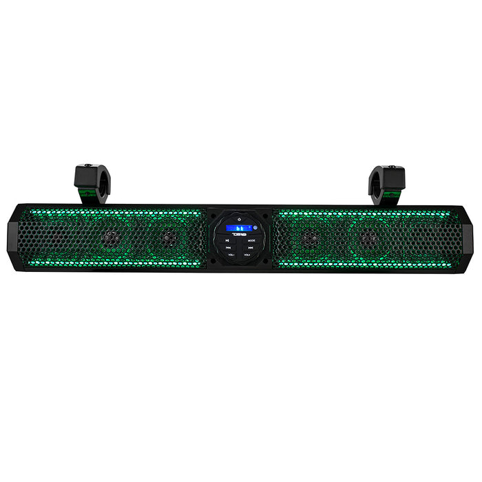 DS18 26 Marine Amplified Sound Bar wBluetooth 600W w6 Speaker System  RGB LED SB26BTXRGB