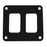 Pacer Switch Panel - 2 Switch  1 Row - 3" x 2.75" - Black Powder Coated Aluminum [PSC-21-BK]