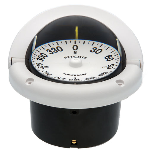 Ritchie HF742W Helmsman Compass  Flush Mount  White HF742W
