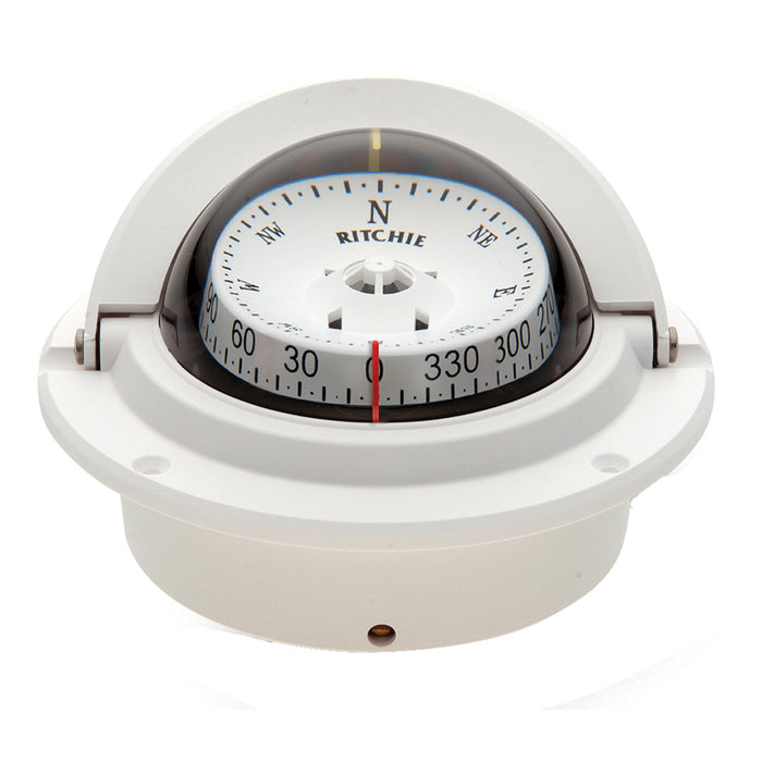 Ritchie F83W Voyager Compass  Flush Mount  White F83W