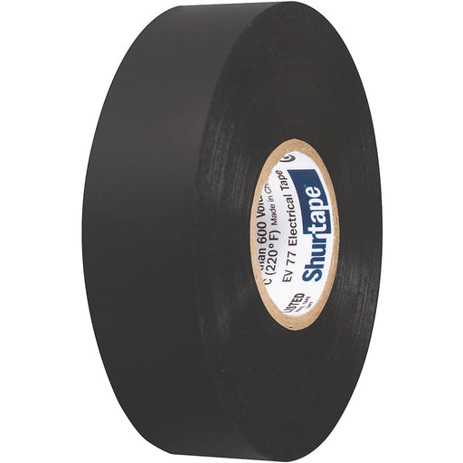 Shurtape EV 077B Professional Grade Black Electrical Tape f/Insulating  Splicing - 3/4" x 66' - 10-Pack [104706]