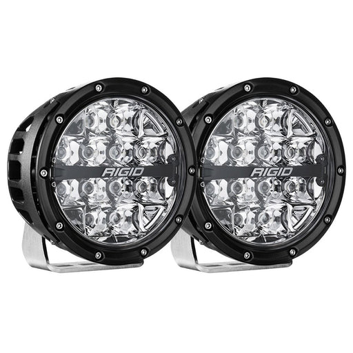 RIGID Industries 360Series RGBW 6 Offroad Lamp Spot Beam wRGBW Backlight Pods  Set of 2 36412