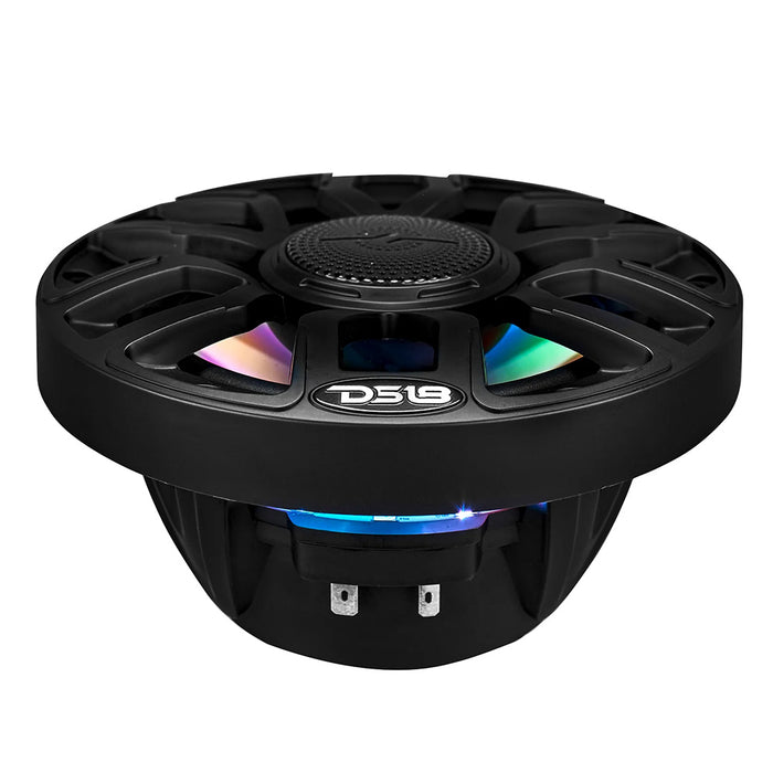 DS18 65 2Way Coaxial Marine Speakers wDigital LED Lights  Bullet Tweeter  Black  150W 4Ohm NXLIQ6BK