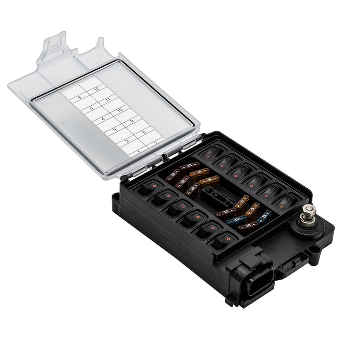 Maretron 12 Circuit Bypass Module NMEA 2K wo Fuse Pack  Jumper Wire CBMD12