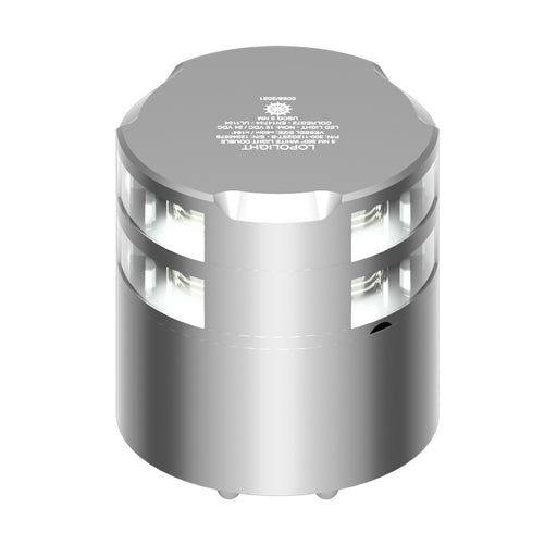 Lopolight 360 DoubleStacked 3nm Masthead Light  Silver Anodized 300112G2ST
