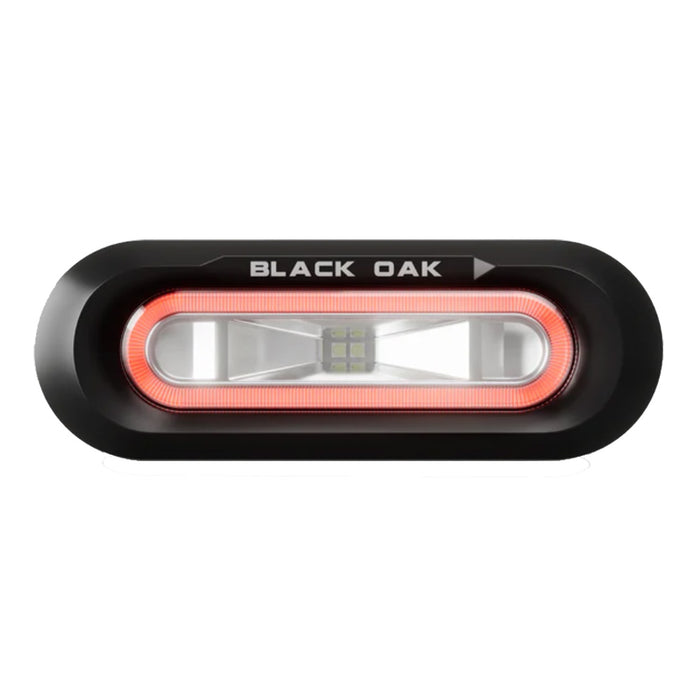 Black Oak Low Pro Flush  Black Housing  Red LED LPSFR