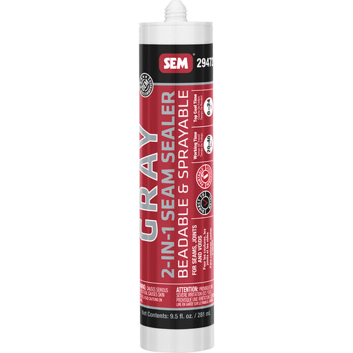 SEM 2IN1 Seam Sealer  95oz Tube  Grey 29472