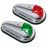 Perko Vertical Mount Side Lights  12V  Red  Green  Pair 0955DP0STS