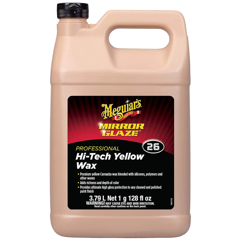 Meguiars Professional HiTech Yellow Liquid Wax  1 Gallon M2601
