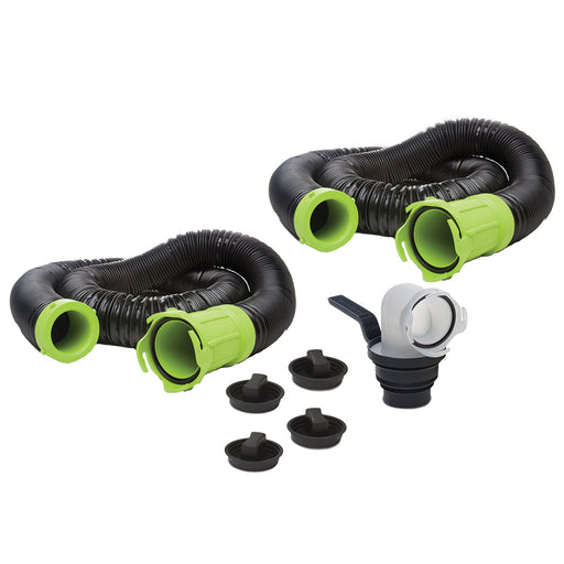 Thetford Titan Premium 20 Sewer Hose Kit wUniversal Bayonet Connection  5in1 Sewer Adapter wHandle 17902