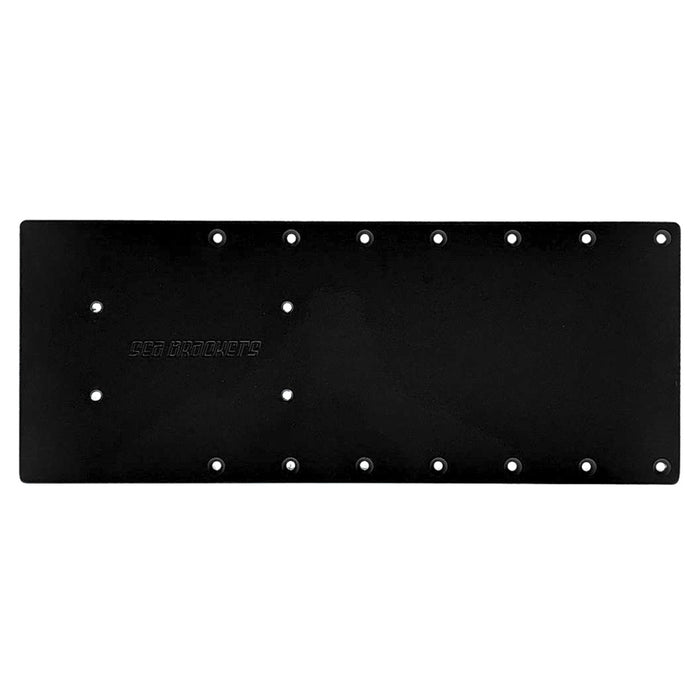 Sea Brackets 20 Straight Trolling Motor Plate fGarmin Kraken  Black SEA2303BLK
