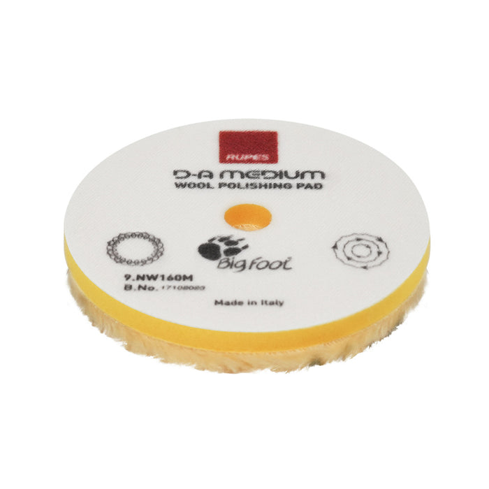 RUPES DA Medium Wool Polishing Pad 80mm  Yellow 9NW80M