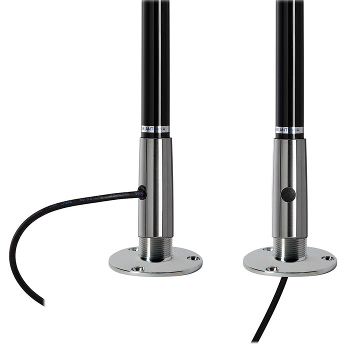 Scout 4 Black VHF Antenna 3dB Stainless Steel Ferule w5M RG58 Includes PL259 PF AN NVHF00045T