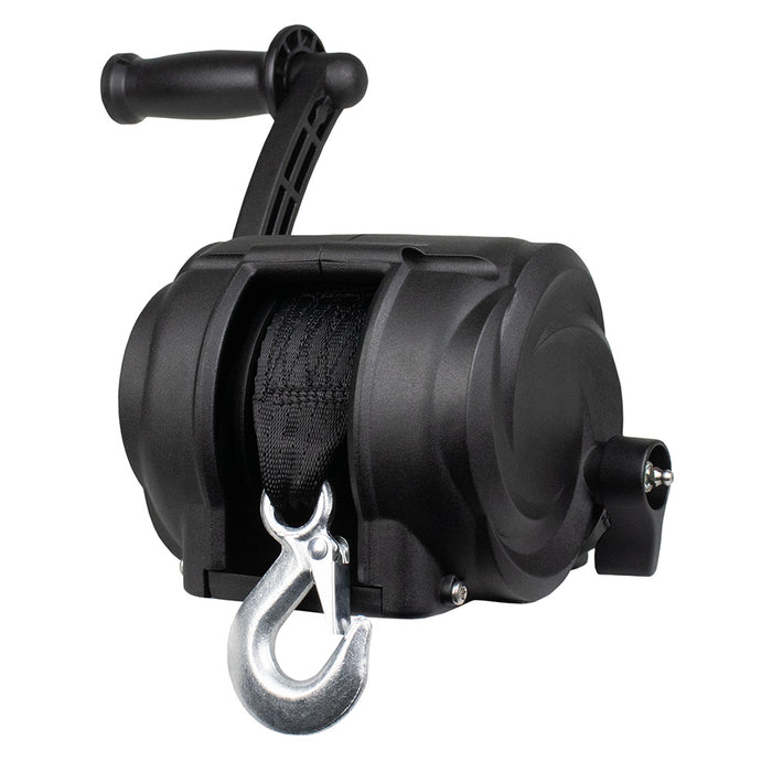 Powerwinch Premier Series Winch 2000lb 8 Crank Arm  Carbon Black 21300W20008BR
