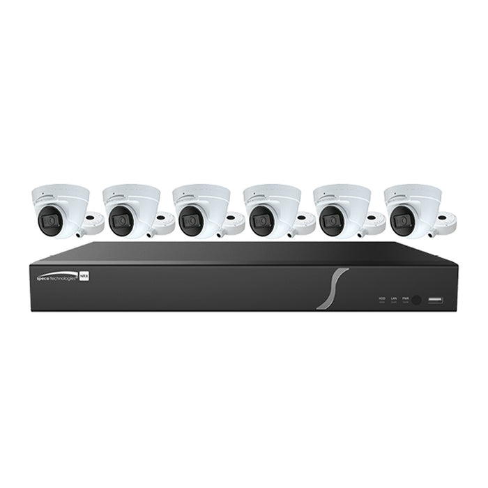 Speco 8 Channel 2TB Recorder w6 4MP Turret Cameras ZIP86T2