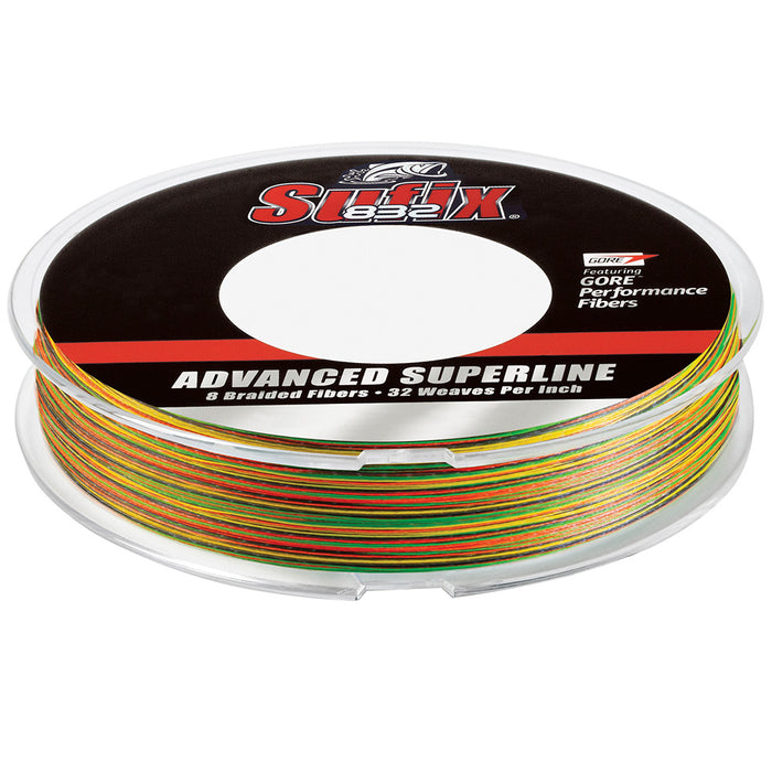 Sufix 832 Braid  20lb  Fire Tiger  300 yds 660120FT