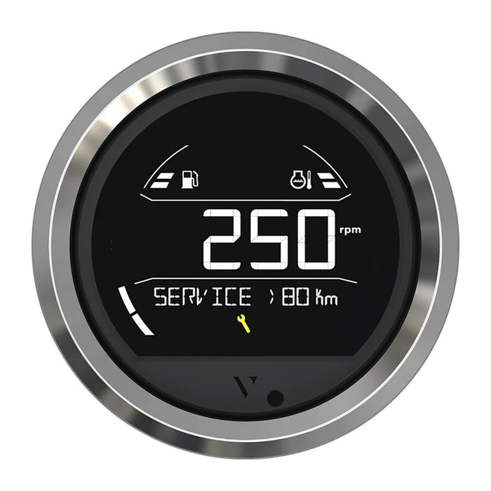 Veratron VL Digital 85 wTriangular Chrome Bezel B00205803