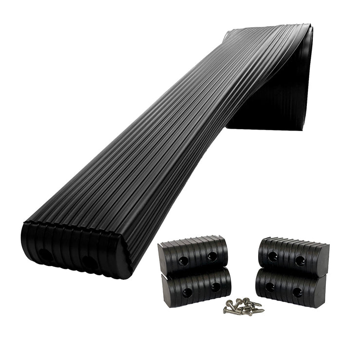 Caliber BunkWrap Kit  Black 16 x 2 x 4 Roll  4 Caps  HRDW Roll  4 Endcaps  Stainless Steel Hardware 23054BK