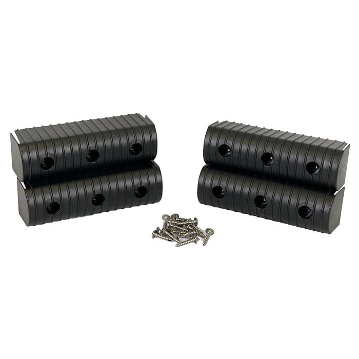 Caliber BunkWrap End Cap 2x6 Black Accessory Kit wStainless Steel Hardware 4Pack 23053BK