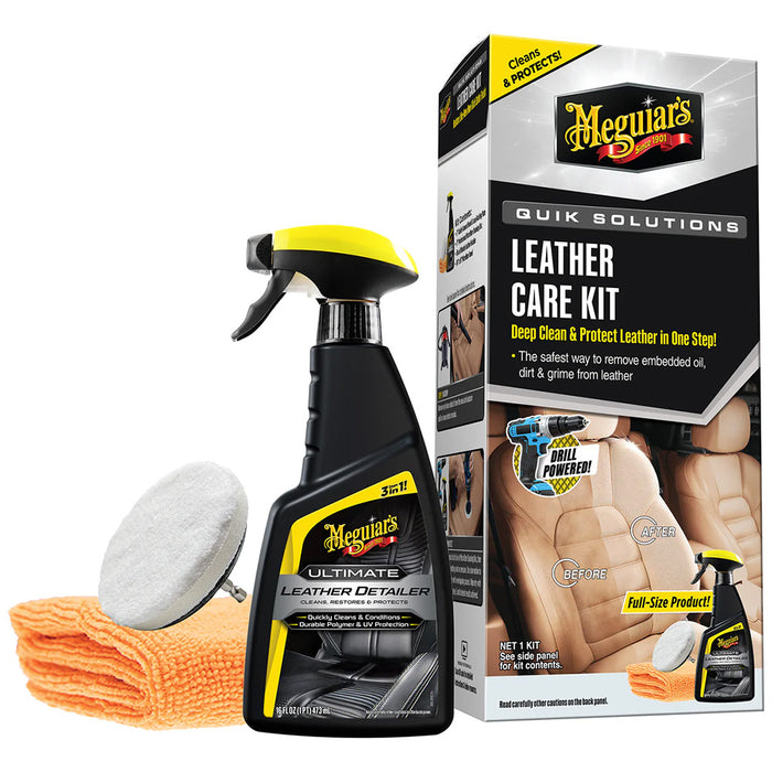 Meguiars Quik Solutions Leather Care Kit G55266