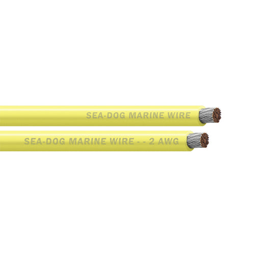 SeaDog 2 AWG Yellow Battery Cable  100 8002032