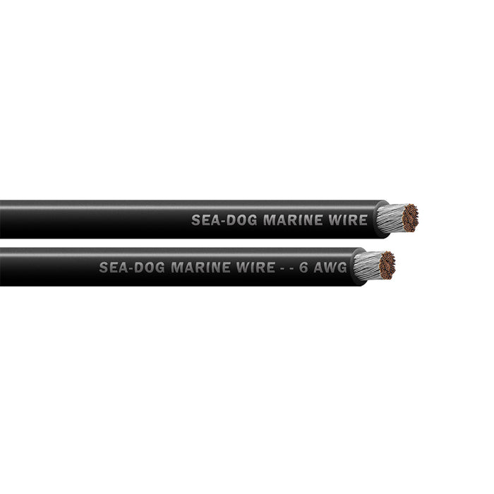 SeaDog 6 AWG Black Battery Cable  50 8006011