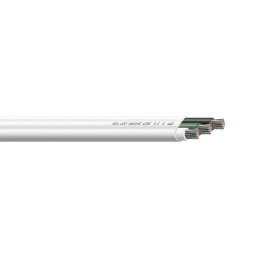 SeaDog 63 AWG Flat Triplex Wire  WhiteGreenBlack  100 8006302