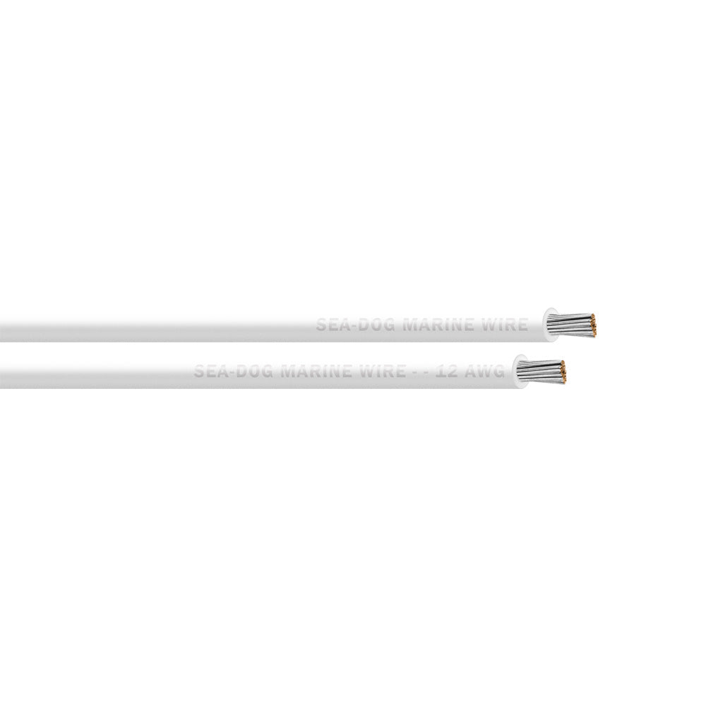 SeaDog 12 AWG White Primary Wire  25 8012050
