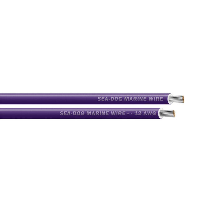 SeaDog 12 AWG Purple Primary Wire  100 8012102