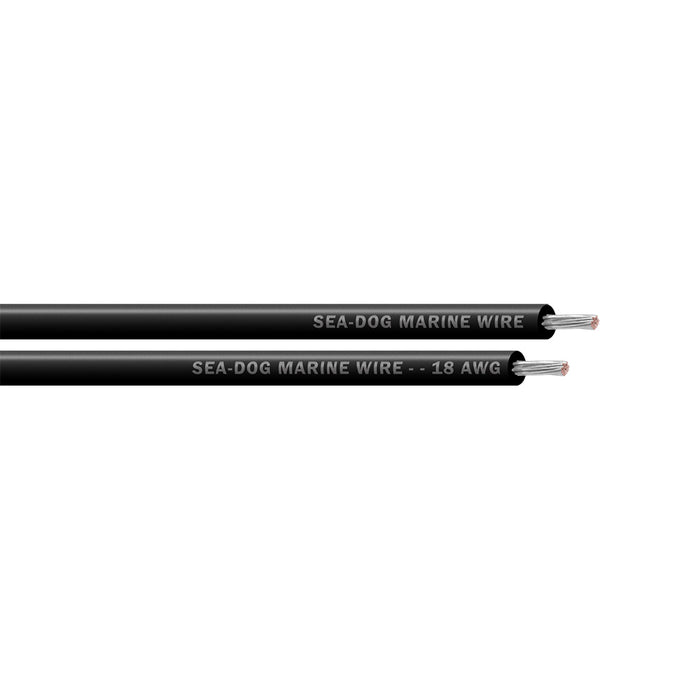 SeaDog 18 AWG Black Primary Wire  250 8018014